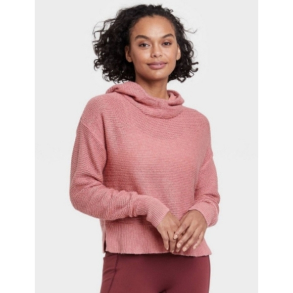 All in Motion Hooded Pullover Sweater Rose Size XS - Picture 1 of 12